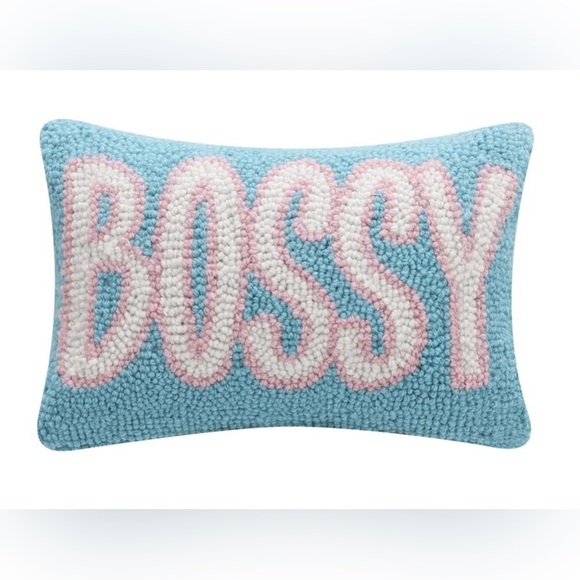 The Cupboard Shop Bossy Hook Pillow